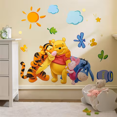 Seinäkoriste Tarra Winnie the Pooh ja Ystävät – Lasten Huoneen Tarra, Piirretty