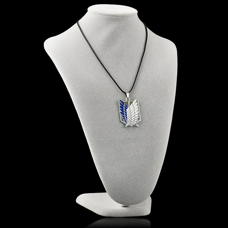 Anime-lahja – hopeinen Attack on Titan -kaulakoru Hopeinen Attack on Titan -riipus – täydellinen anime-faneille