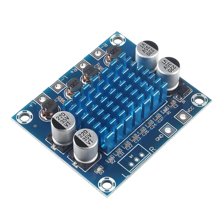 Jäähdytyselementtien yksityiskohdat XH-A232 autovahvistimessa