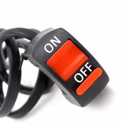 Ohjaustangon ON/OFF Katkaisija 12V–48V Moto, Polkupyörä, Potkulauta, Skootteri, ATV