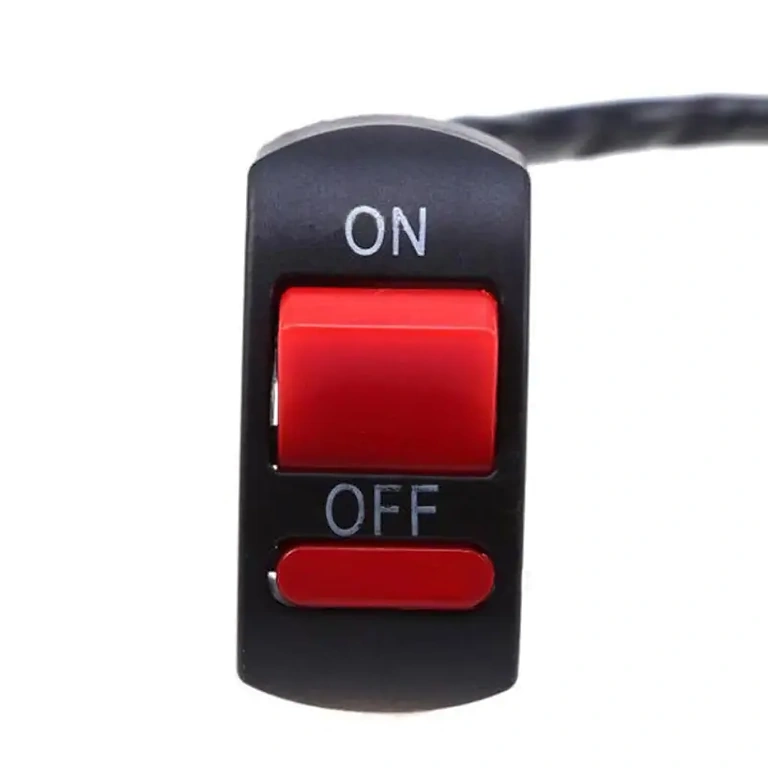 Toggle ON/OFF -kytkin moottoripyörään ON/OFF toggle-kytkin moottoripyörän sähköjärjestelmään