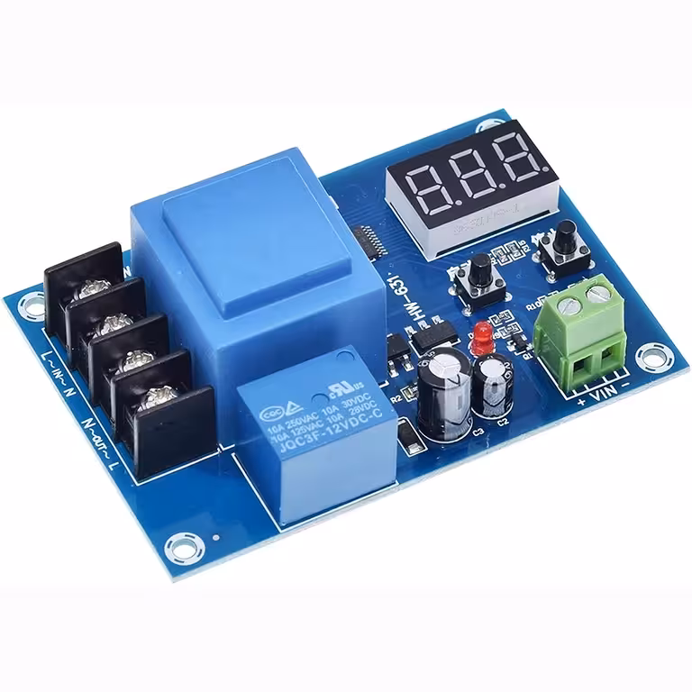 XH-M602 Akun Latausmoduuli, Säädettävä Jännite 3.7V–120V 12V, 24V, 48V Autolle, Aurinkopaneeleille ja UPS:lle