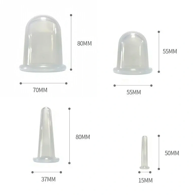 4 silikonikuppia keholle ja kasvoille 4 erikokoista silikonikuuppia monipuoliseen käyttöön