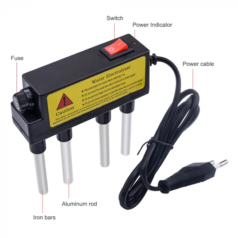 Mini-elektrolysaattori kotikäyttöön Pieni laite nopeaan veden testaukseen kotona