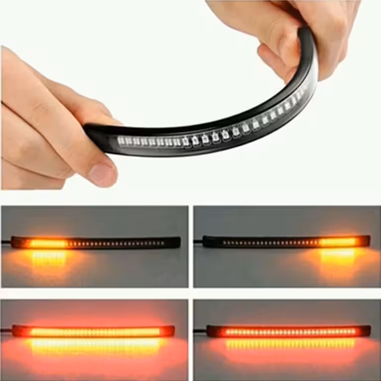 LED Stop & Suuntavalo Moottoripyörälle, Skootterille, ATV:lle – 48 LEDiä, Joustava