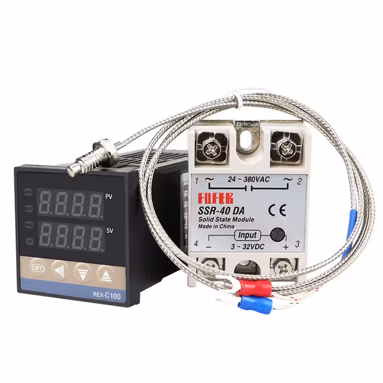Digitaalinen Termostaatti 220V 0–400°C Rele SSR 40A REX C100