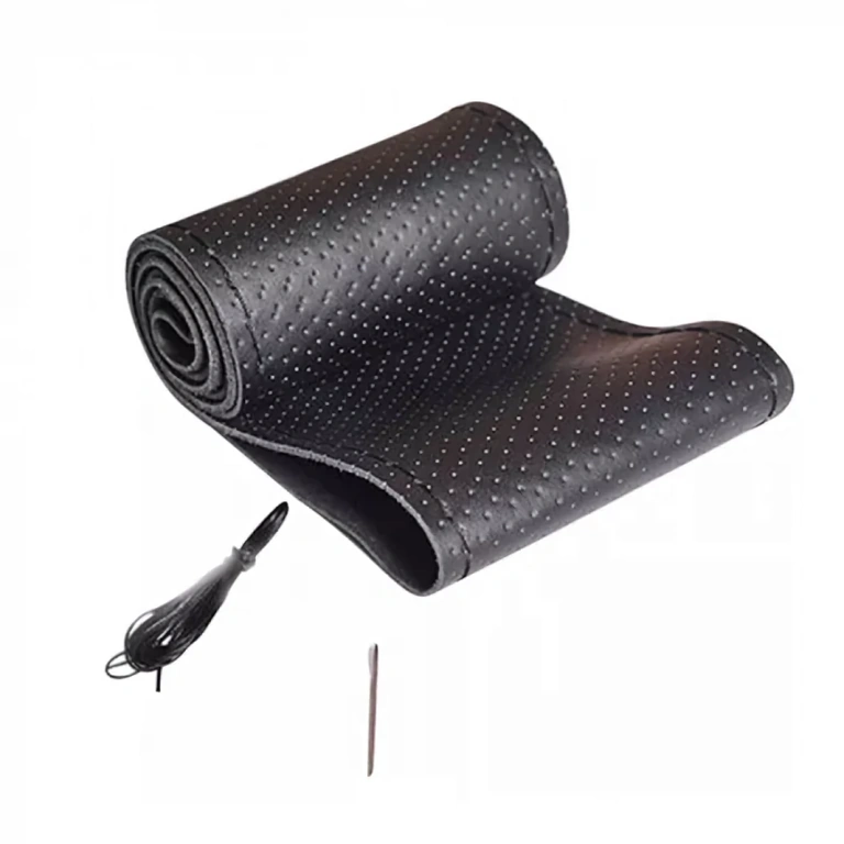 37–38 cm universaali nahkarattinsuojus Universaali ohjauspyörän suojus aidosta nahasta