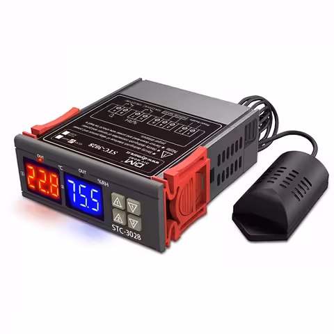 STC-3028 Digitaalinen Hygrostaatti Termostaatti 220V Anturilla