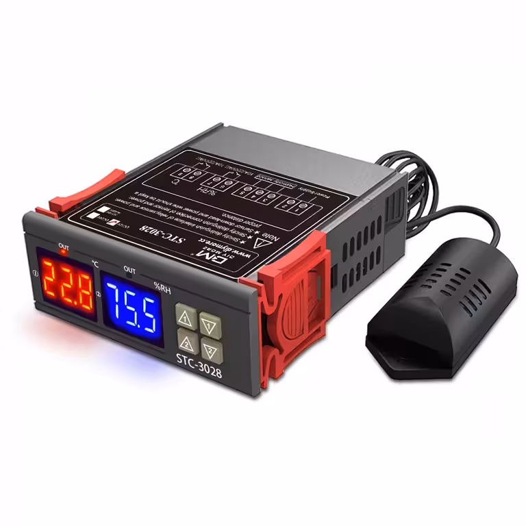 STC-3028 Digitaalinen Hygrostaatti Termostaatti 220V Anturilla