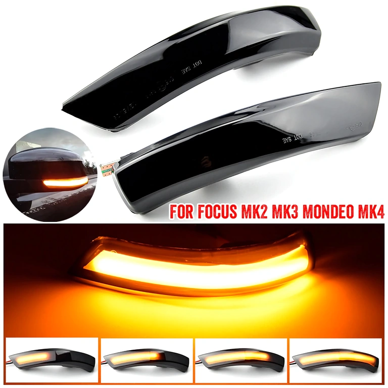 LED-sivuvilkku peileihin, sekvenssitoiminto