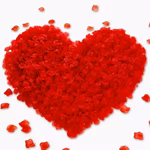 Punaiset Tekoruusujen Terälehdet – 500 Kpl Romanttiseen Sisustukseen, Häihin ja Ystävänpäivään