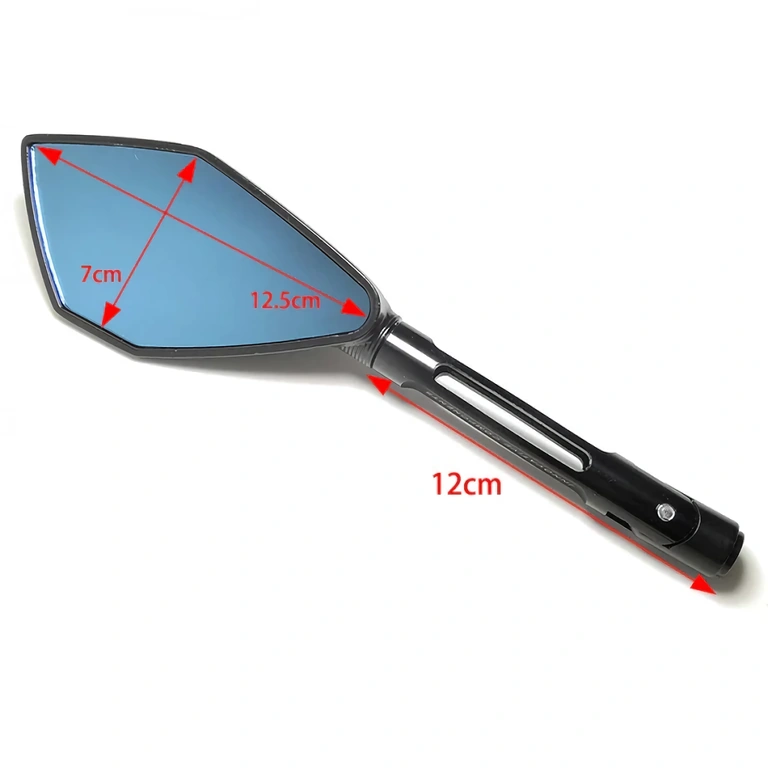 Tyylikkäät peilit, kestävä kiinnitys kaikille moottoripyörille