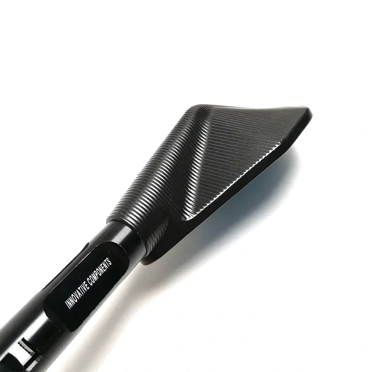 Mustat sport-peilit moottoripyörän ohjaustangolle, alumiinia, panoraamapeili