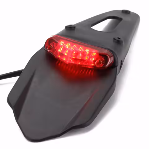 Moottoripyörän takasiipi LED-valolla – enduro-, motocross- ja off-road-lisäosa