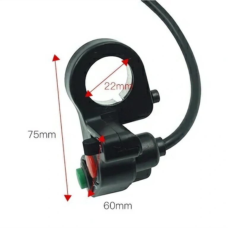 Sähkökytkin valojen ja summerin aktivointiin moottoripyörässä