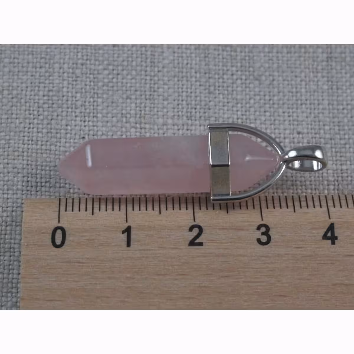 Kaulakoru luonnollisella ruusukvartsikivellä emotionaaliseen suojaukseen