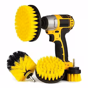 3 kpl pyöriviä nailonharjoja porakoneelle – verhoilu, matto, muovi