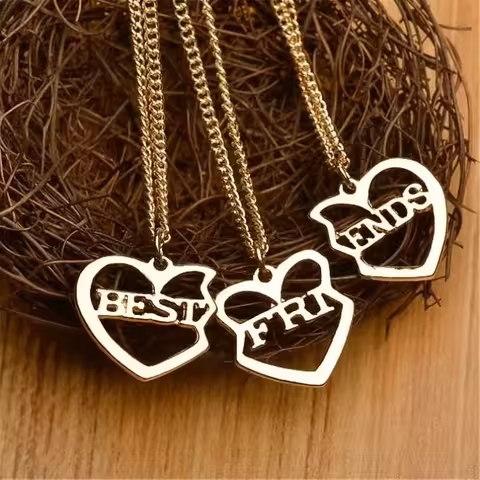 3 kpl BFF-kaulaketjut lapsille – 3-in-1 Best Friends Forever