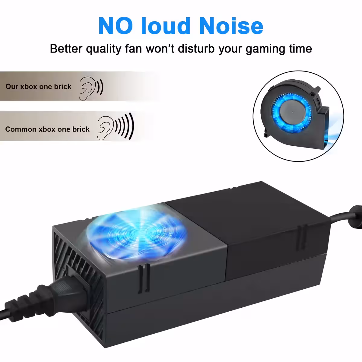 Virtalähde yhteensopiva Xbox ONE kanssa, LED-tila