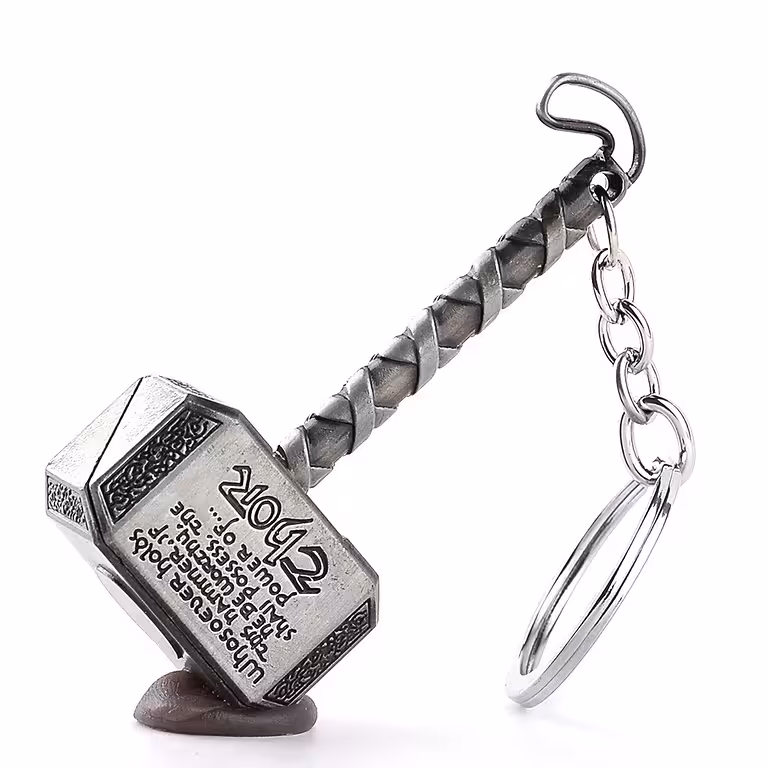 Thor-avainperä – Mjolnir-riipus, jumalan ukkosen vasara