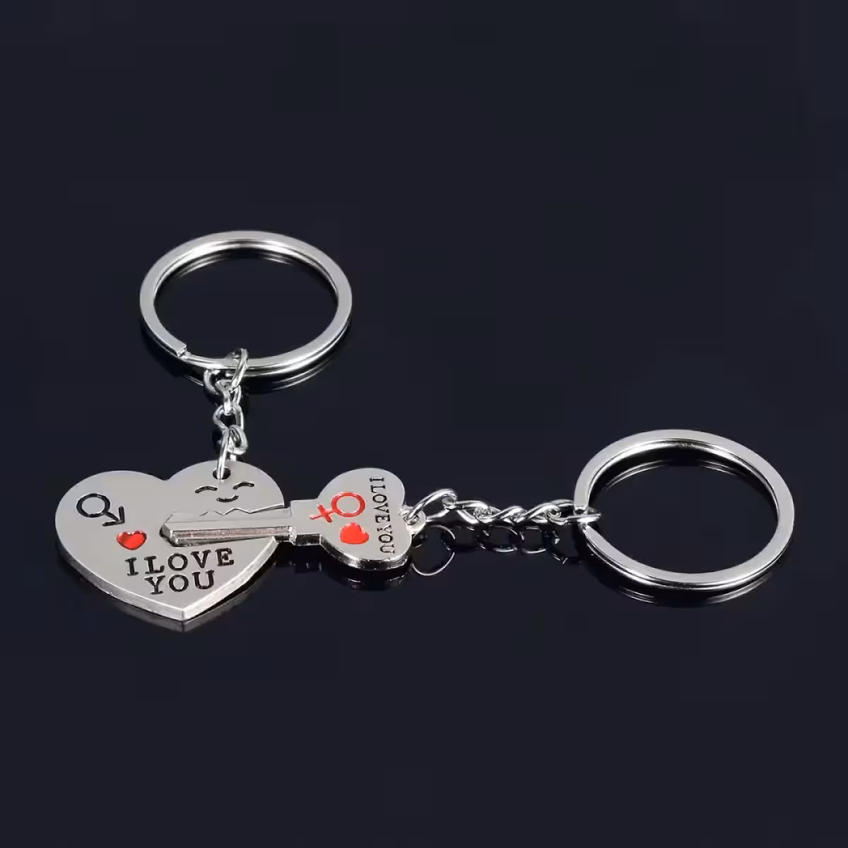 Söpö avainperä kahdelle, sydän ja lukko