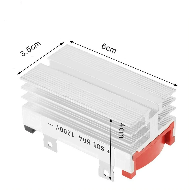 Kolmivaiheinen tasasuuntaaja virtalähteelle 50A Kolmivaiheinen tasasuuntaaja 50A vaihtovirrasta