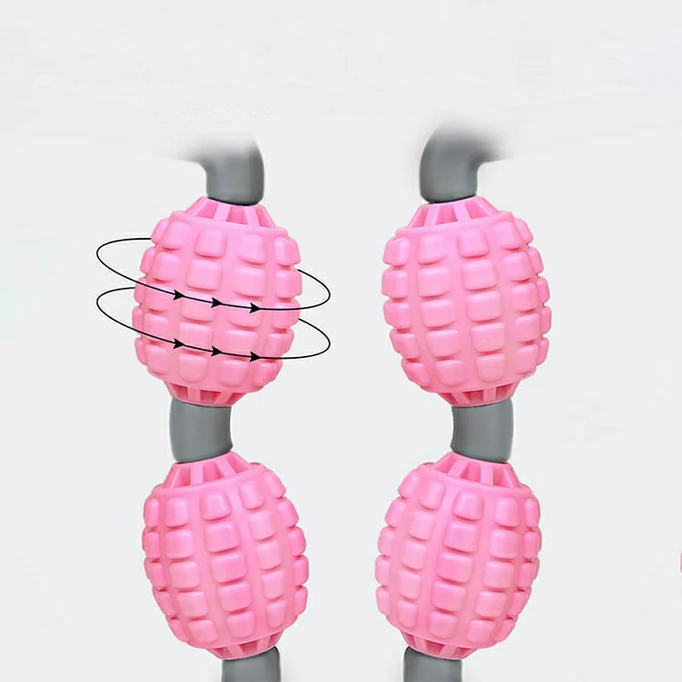 Selluliittihierontalaite ihon kiinteyttämiseen Käsin käytettävä selluliittihierontalaite 5 silikonipyörällä