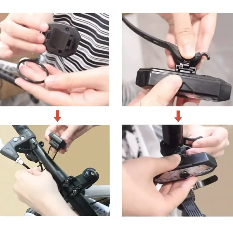 Takavalo polkupyörään kaukosäätimellä Polkupyörän takavalo kauko-ohjauksella