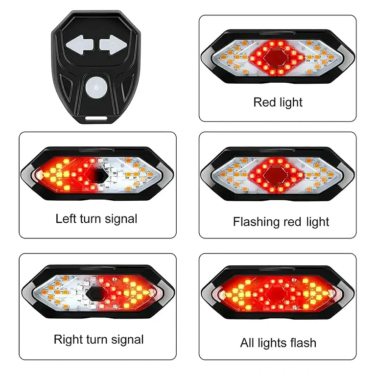 LED-vilkkuvalosetti uudelleenladattavalla akulla Lamppu integroidulla akulla, helppo ladata uudelleen