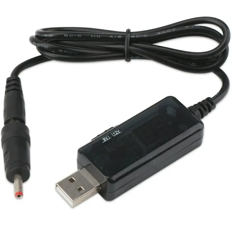 Step-up moduuli valittavalla jännitteellä ja LED-näytöllä, kannettava virtalähde