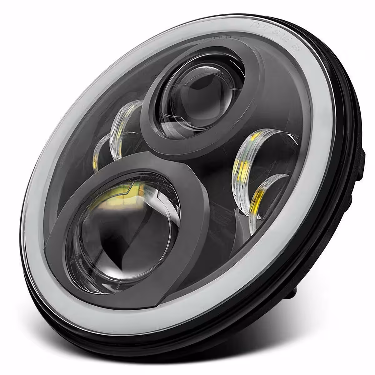 7" pyöreä LED-ajovalo Defender 90/110, kauko/lähivalot