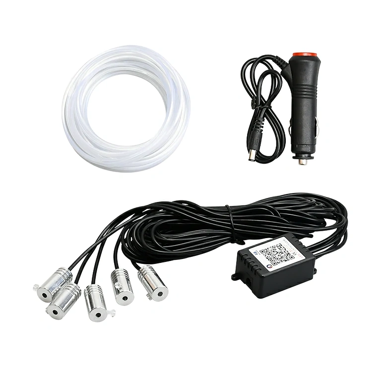 6 metrin RGB joustava neoni autovalaisuun Joustava RGB-neonjohto auton tunnelmavalaistukseen