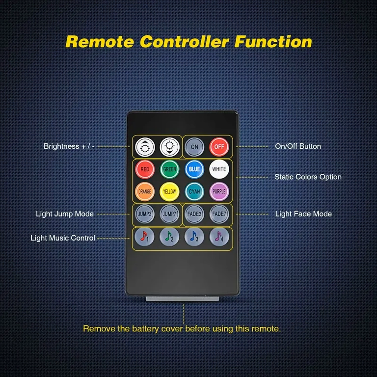 Sisävalaistussarja kaukosäätimellä ja monivärisillä valoilla