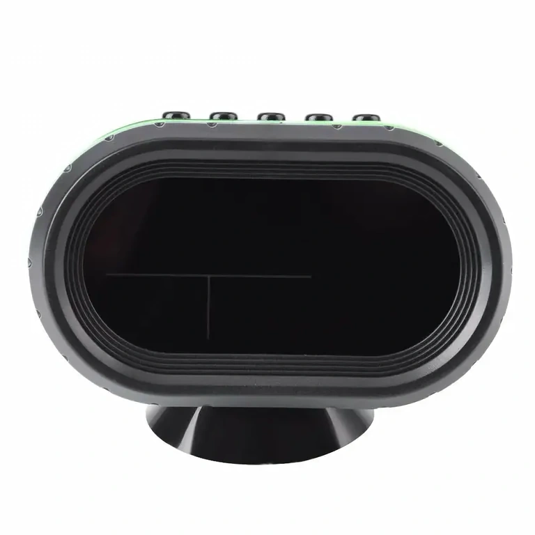 Voltimetri ja digitaalinen lämpömittari valaistulla näytöllä