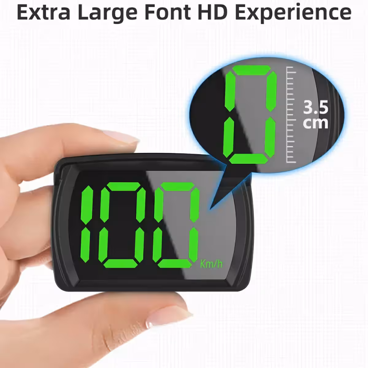 Universaali GPS-näyttö nopeuden mittaukseen