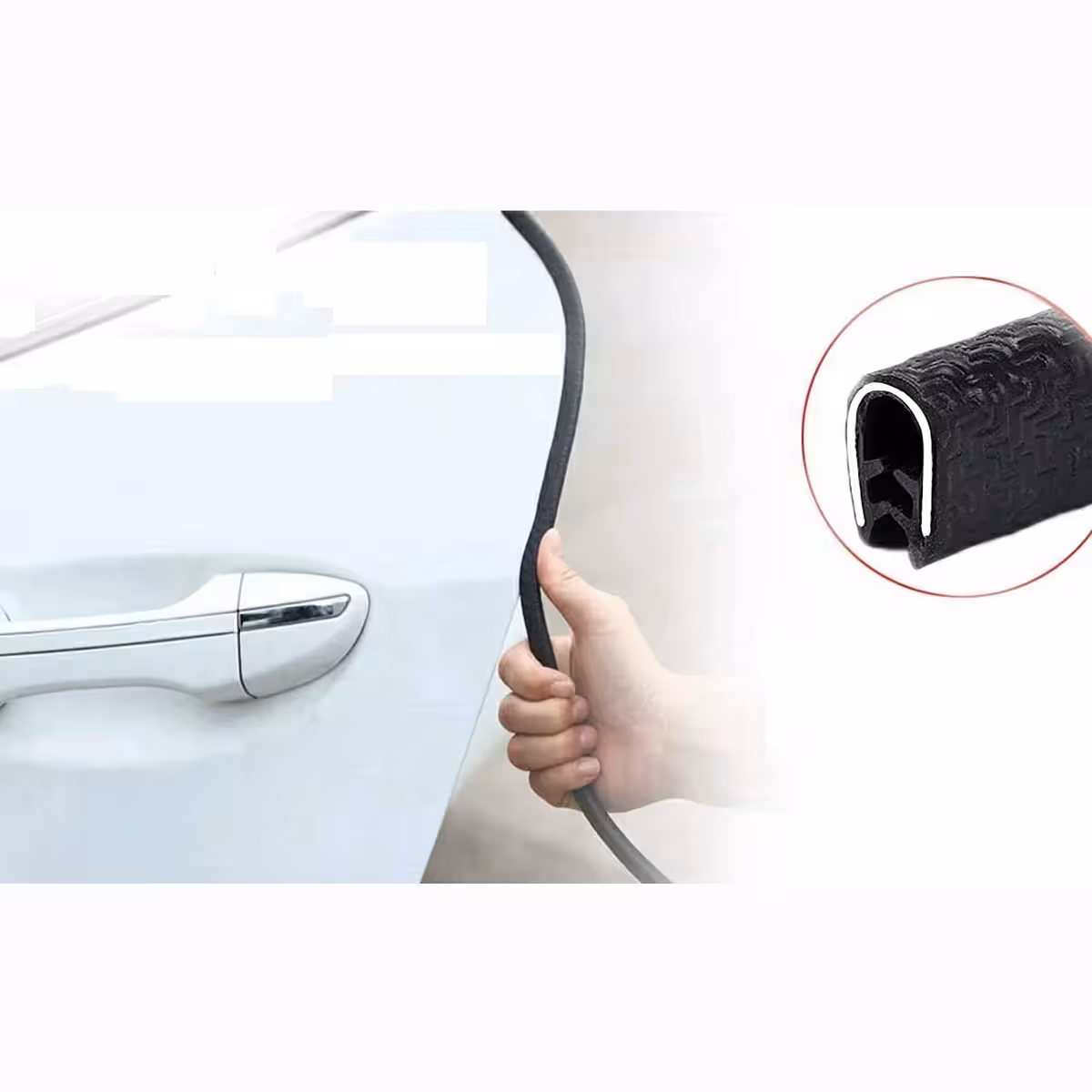 Suojausnauha ajoneuvon ovien reunoille