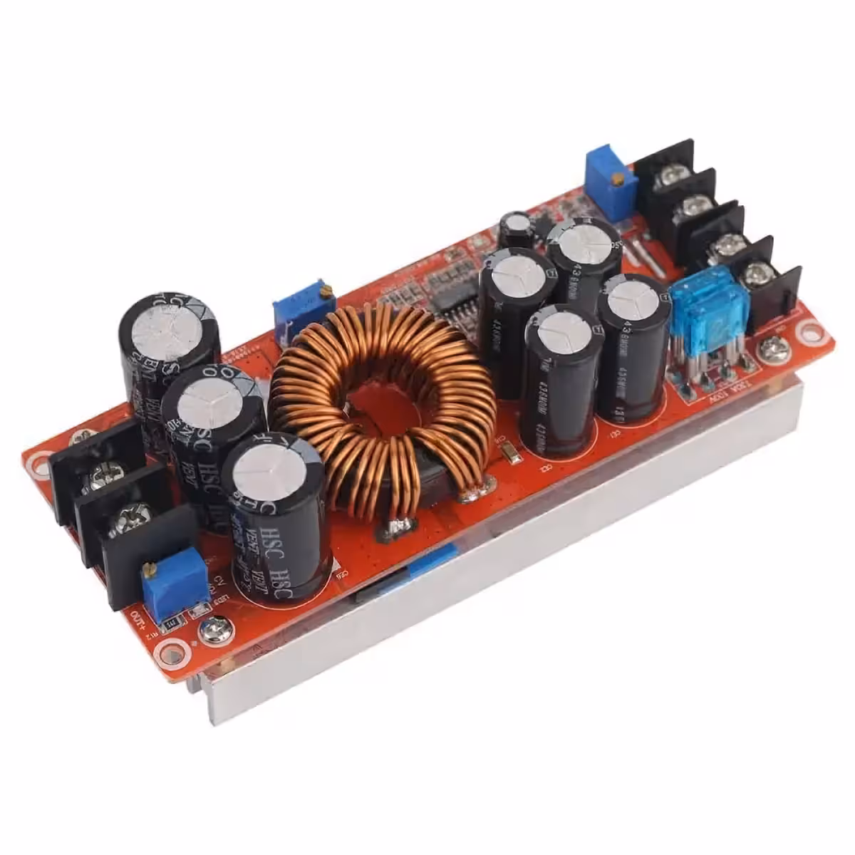 Jännitteenkorotusmoduuli 12V → 60V, virta jopa 20A