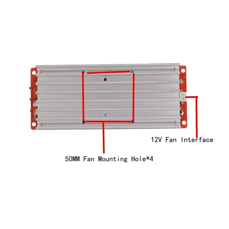 Boost-moduuli jäähdytysradiattorilla DC-DC muunnin aktiivisella jäähdytyksellä jatkuvaan käyttöön