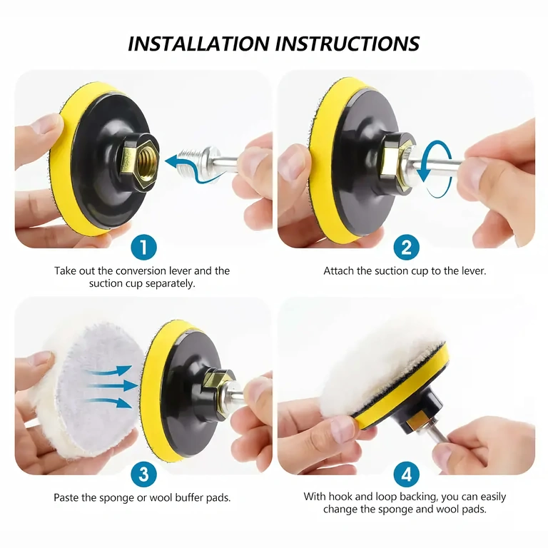 Asennuskuva levyistä porakoneeseen adapterilla