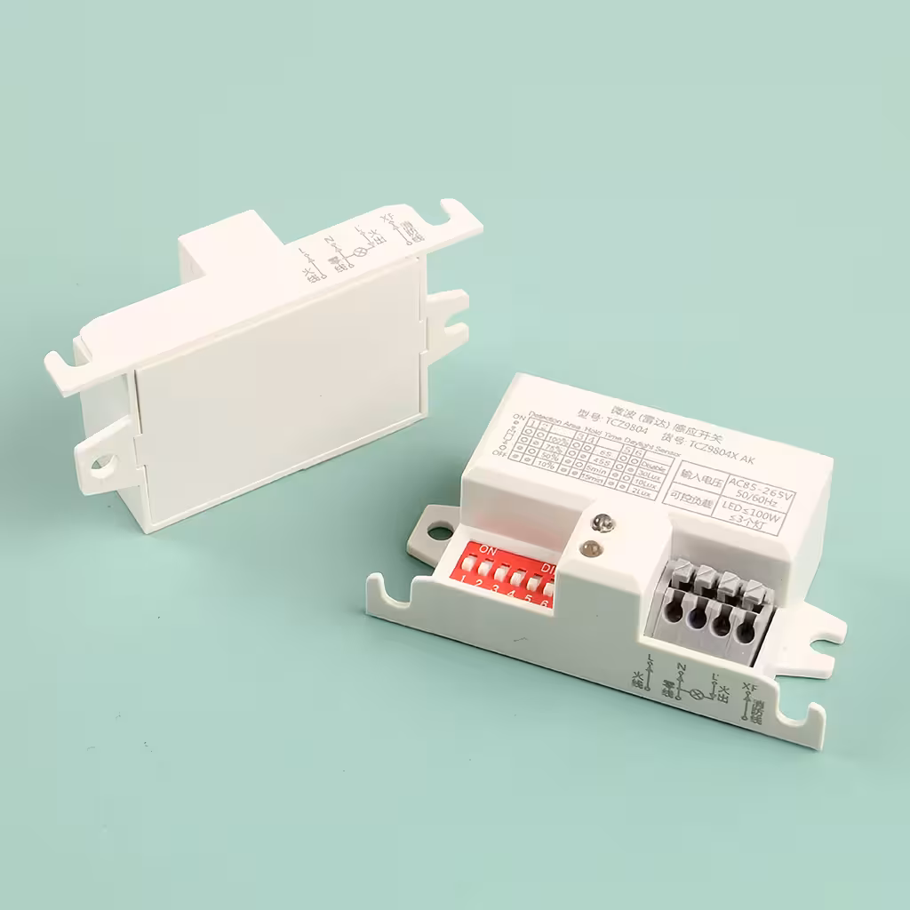 360° mikroaaltoliikeanturi kattoon – automaattikytkin 220V, valkoinen