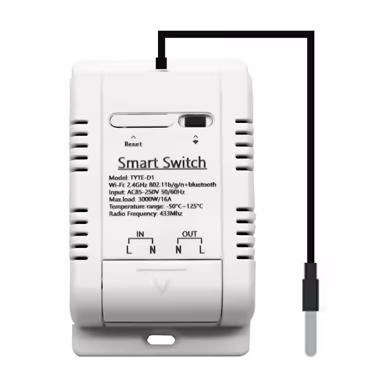 Älykäs WiFi-termostaatti DS18B20 lämpötilasensorilla – automaattinen ohjaus, Tuya Smart, 220V 16A