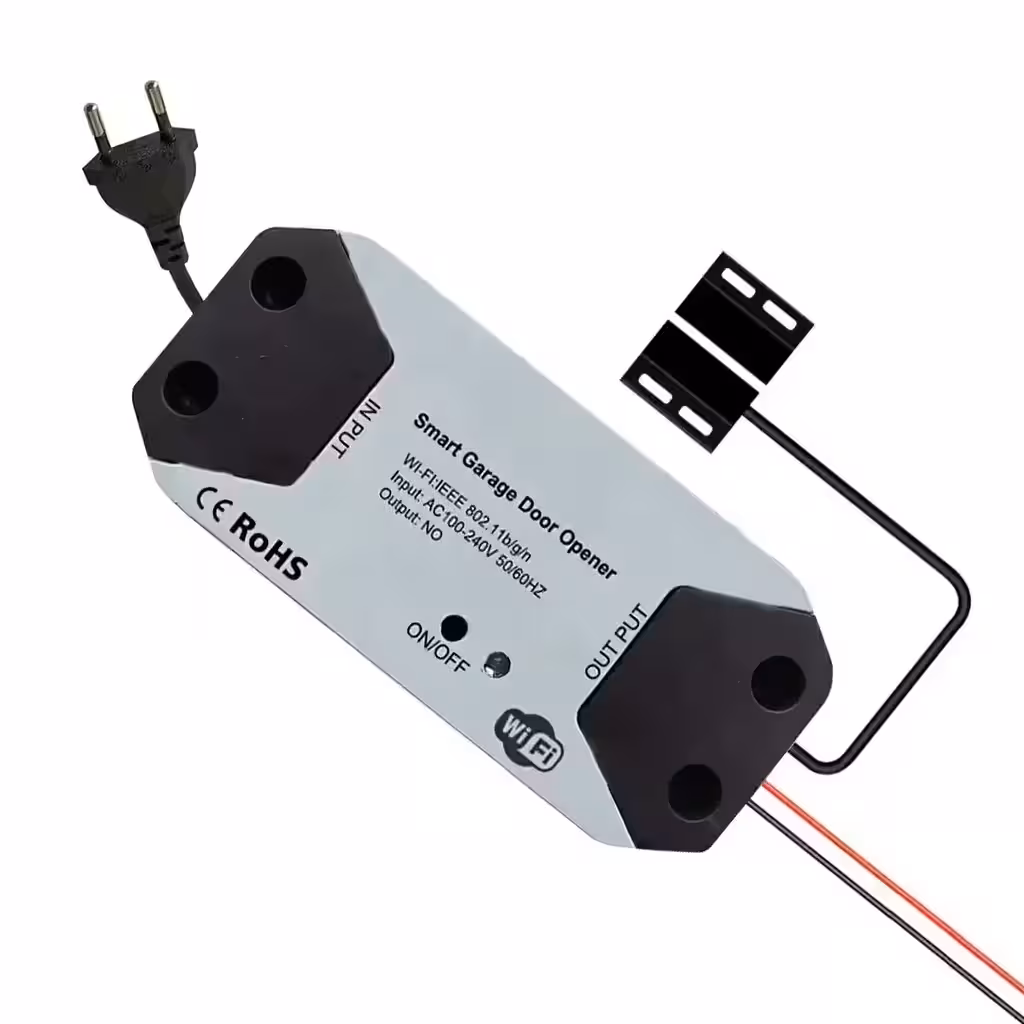 WiFi-rele moduuli porteille ja autotallin oville – Tuya automaatio, puhelinohjaus