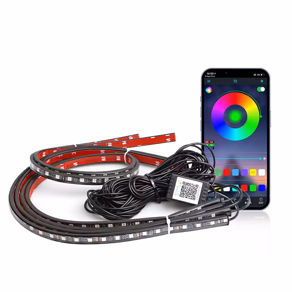 LED RGB ulkovalot autoon – valonauhat auton alle