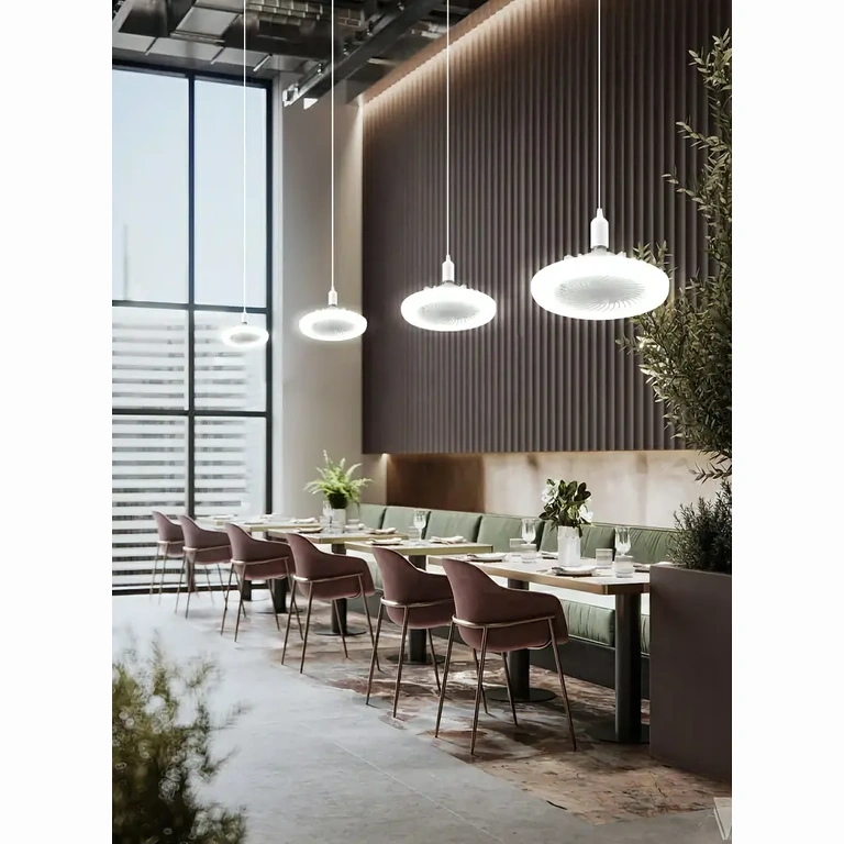 LED-tuuletin sisustukseen LED-lamppu, ihanteellinen moderniin sisustukseen