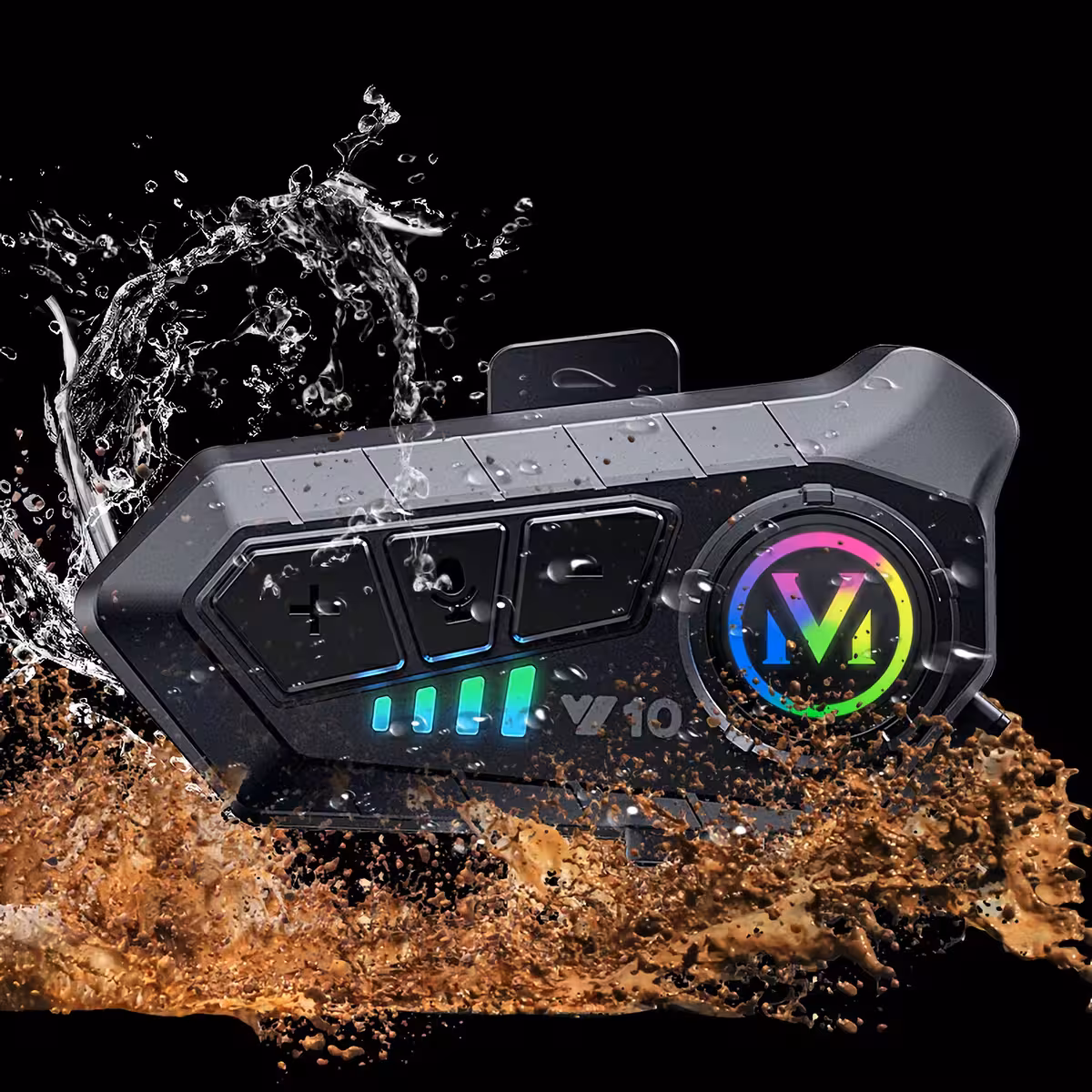 IPX6-vesi- ja pölysuojattu moottoripyörä-intercom