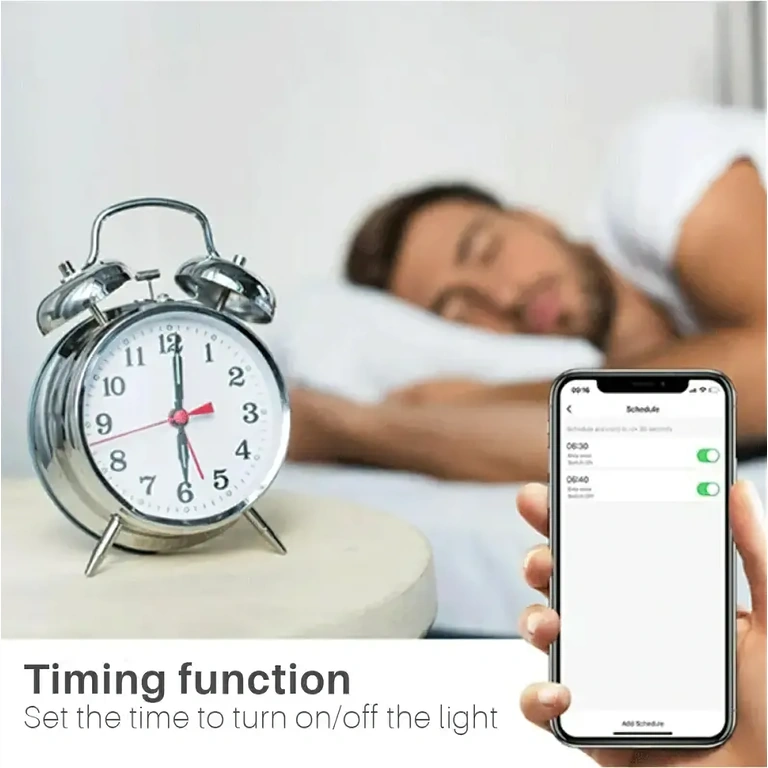 Älylamppu E27 WiFi moniväreillä E27 WiFi LED-lamppu, himmennys ja mukautetut valaistusasetukset