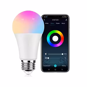 Älykäs LED-lamppu WiFi RGB Tuya – moniväri, puhelinohjaus