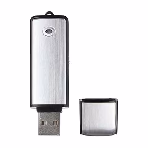 USB-tikku / digitaalinen ääninauhurilaite 16GB – herkkä mikrofoni, ladattava akku, 160 h tallennusta