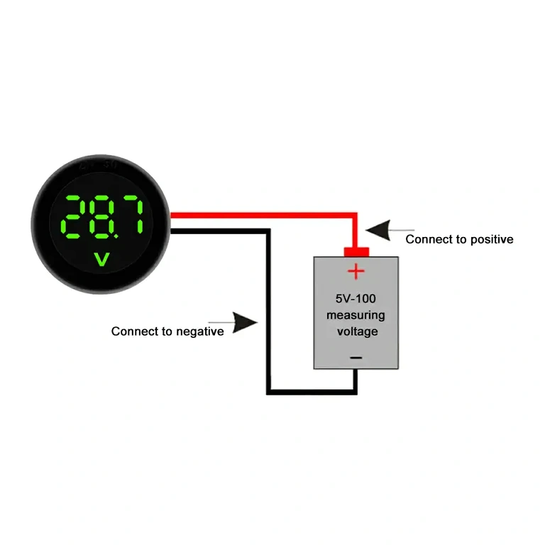 12V akun jännitetesteri digitaalisen voltmetrin kanssa 12V digitaalinen akun jännitetesteri