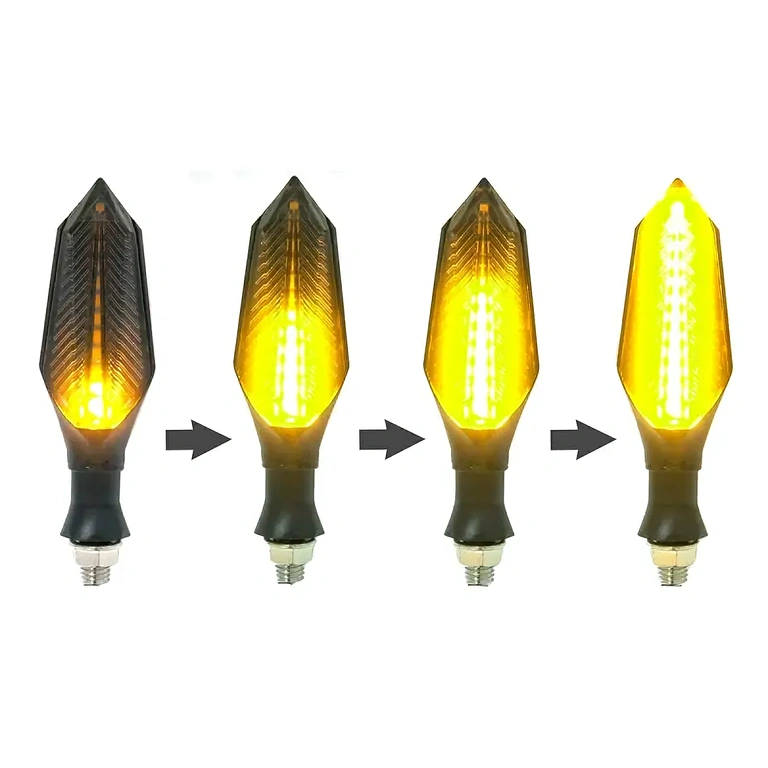 LED-dynaamiset vilkut Oranssit dynaamiset vilkut sähköskootterille